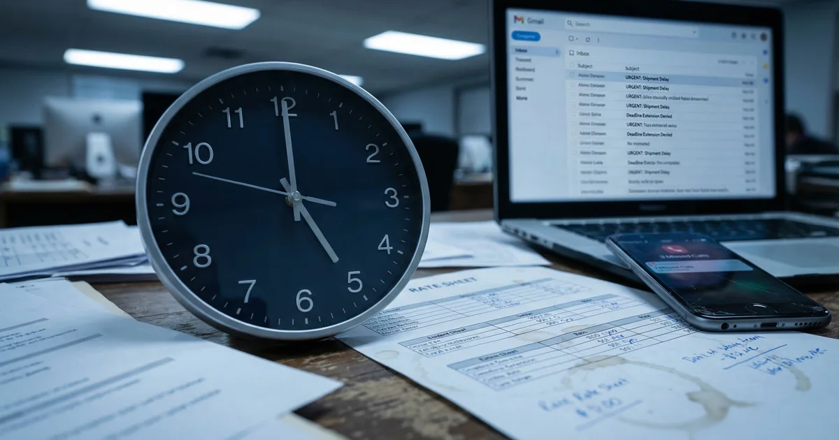 The real cost of a slow freight quote